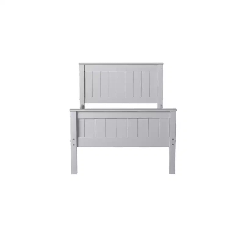 Struttura letto a piattaforma, grigio tortora – Singolo
