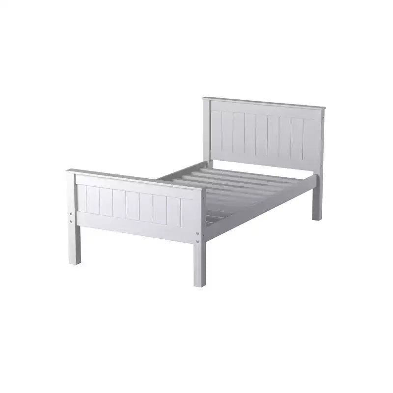 Struttura letto a piattaforma, grigio tortora – Singolo