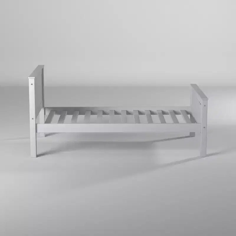 Struttura letto a piattaforma, grigio tortora – Singolo