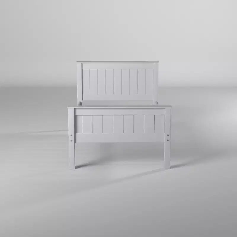 Struttura letto a piattaforma, grigio tortora – Singolo