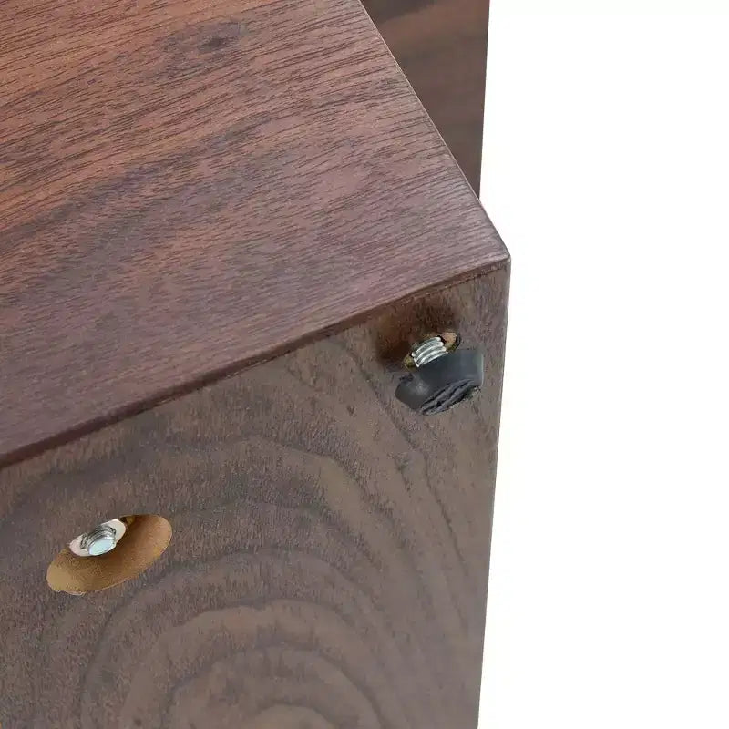 Tavolino da caffè rettangolare da 43" – Nero / Grigio / Noce / Bianco / Legno | Base a doppio piedistallo