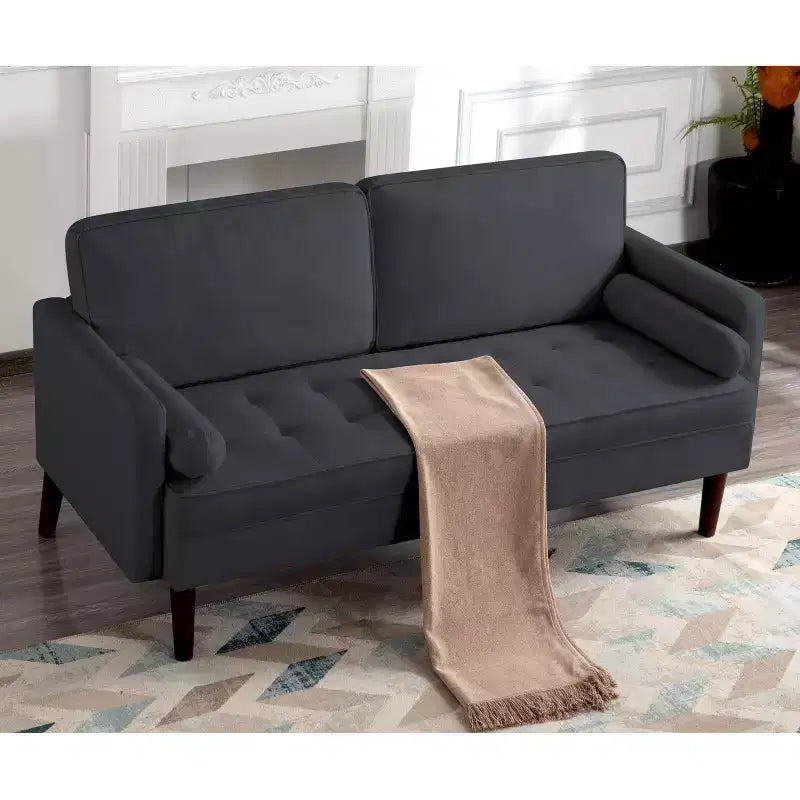 Divanetto moderno, 65", imbottito, a 2 posti