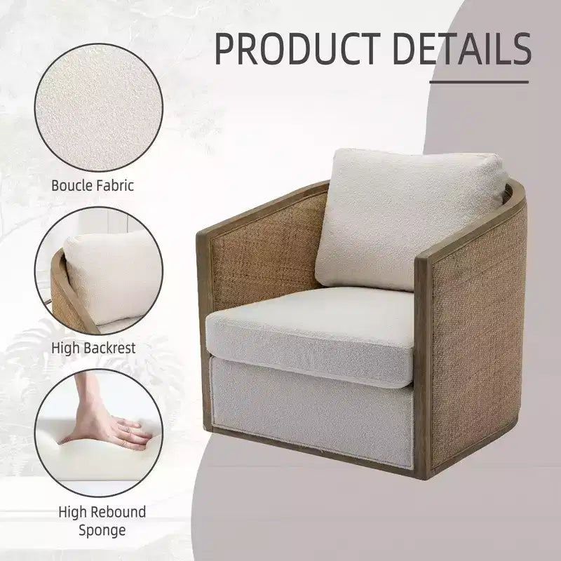 Divanetto moderno, 65", imbottito, a 2 posti