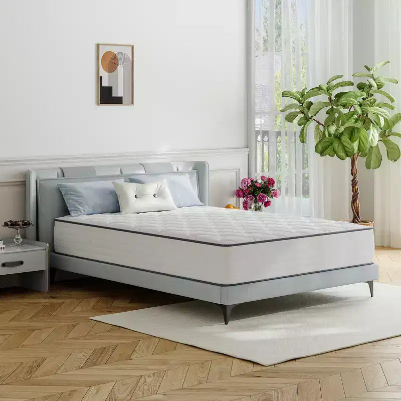 Materasso Ibrido – Bianco, Media Fermezza, 1 Posto