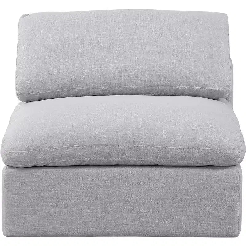 Poltroncina senza braccioli in lino, un posto – Nera / Crema / Grigia / Blu Navy / Bianca
