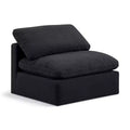 Poltroncina senza braccioli in lino, un posto – Nera / Crema / Grigia / Blu Navy / Bianca