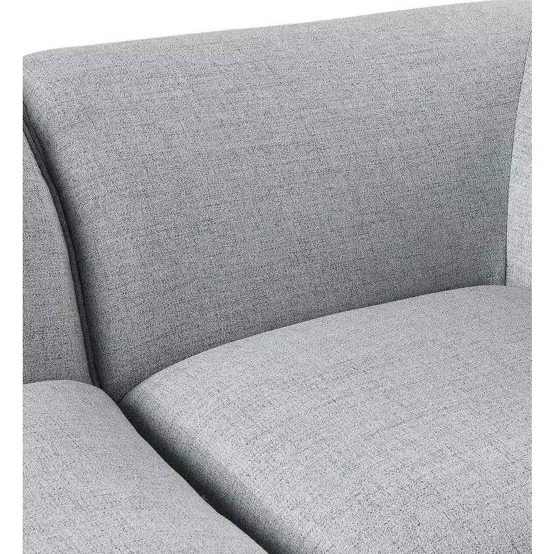 Poltrona d'accento senza braccioli in lino color crema, modulare, 1 posto