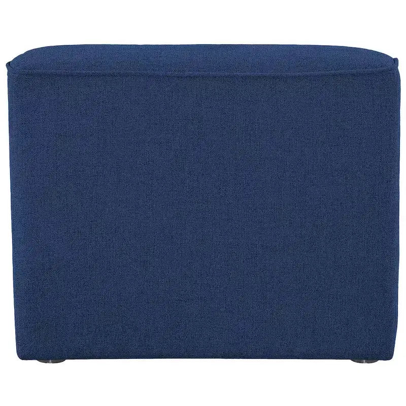 Poltrona d'accento senza braccioli in lino color crema, modulare, 1 posto