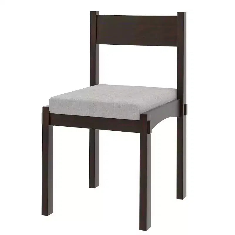Set da 7 pezzi da tavolo da pranzo, espresso/legno naturale lavato, 6 posti a sedere