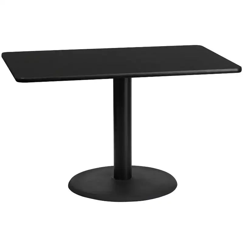 Tavolo da pranzo rettangolare in laminato 30"x48" – Nero / Mogano / Naturale / Noce – 4 posti