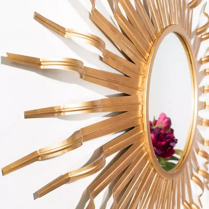 Specchio da parete Sunburst – Oro / Antracite
