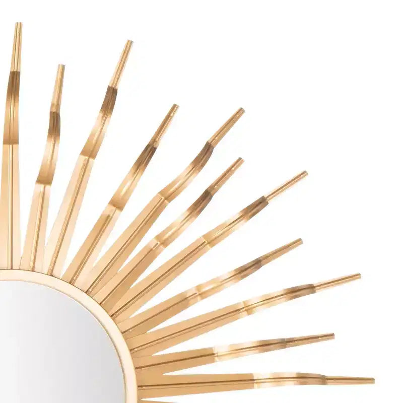 Specchio da parete Sunburst – Oro / Antracite