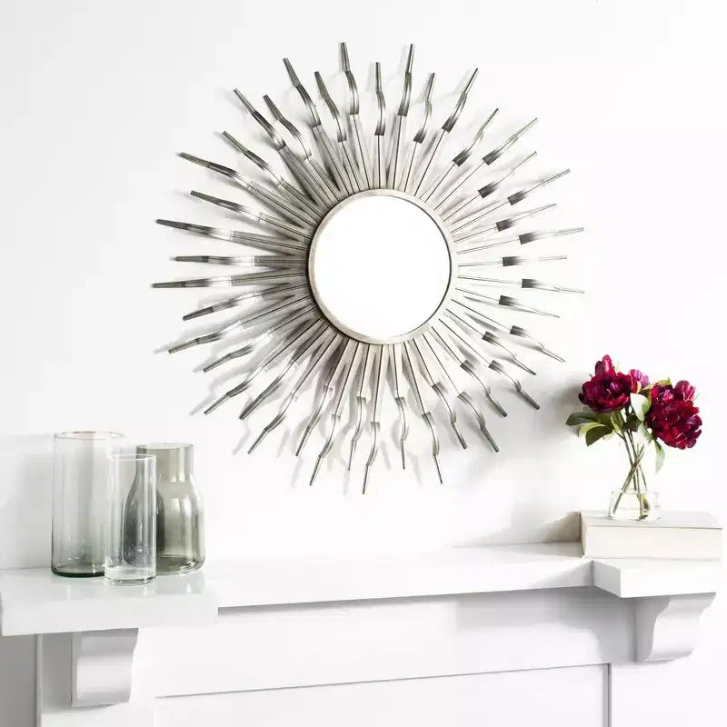 Specchio da parete Sunburst – Oro / Antracite