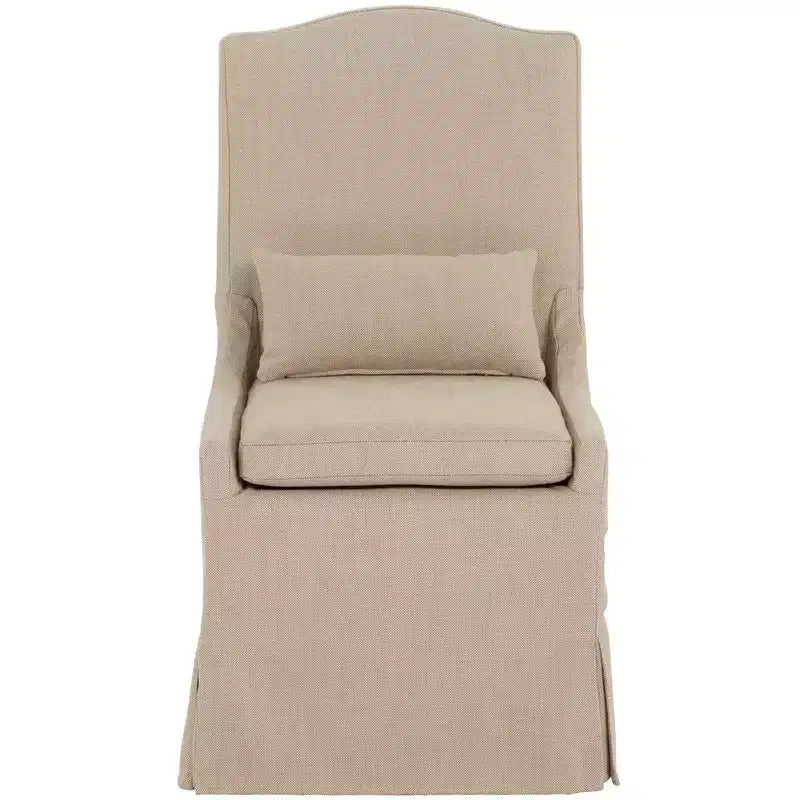 Sedia da pranzo con fodera Camelback color cammello chiaro Pebble – 1 posto