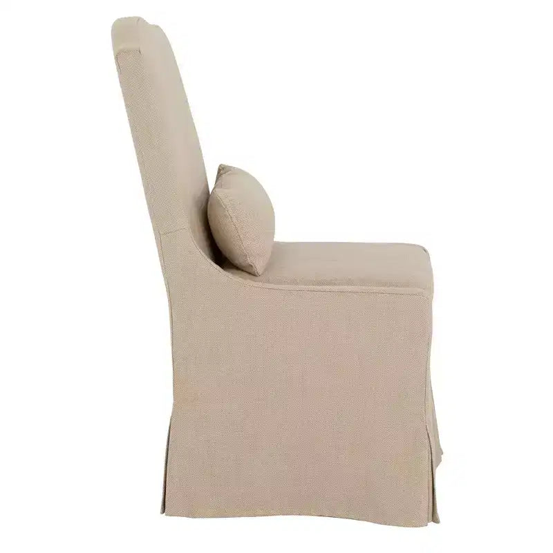 Sedia da pranzo con fodera Camelback color cammello chiaro Pebble – 1 posto